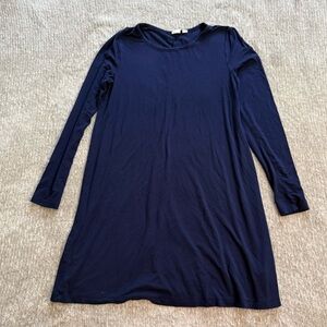 GAP Navy Blue Long Sleeve Swing Dress Size Small